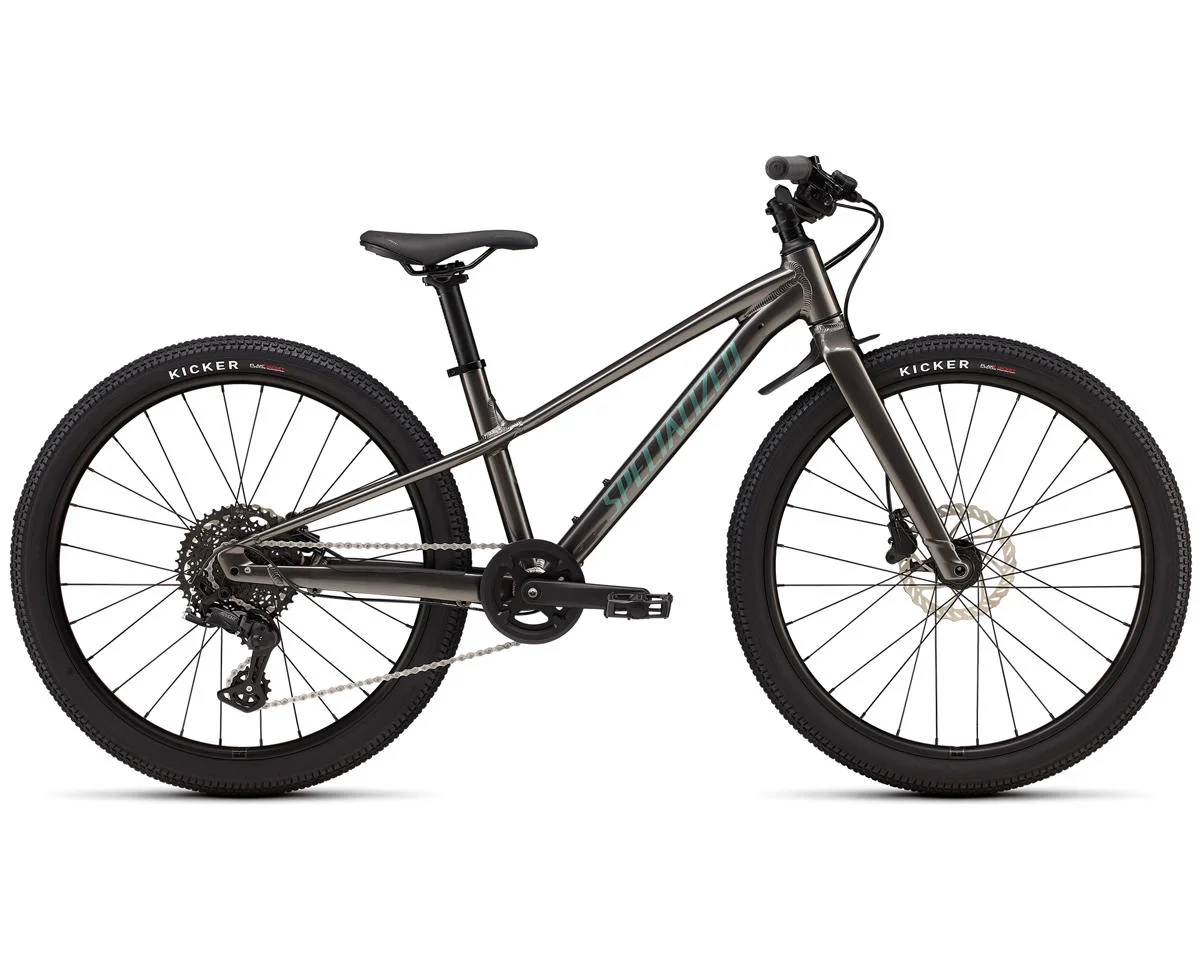 Specialized Riprock 24" Kids Mountain Bike (Gloss Smoke/Fjord Metallic) (24")